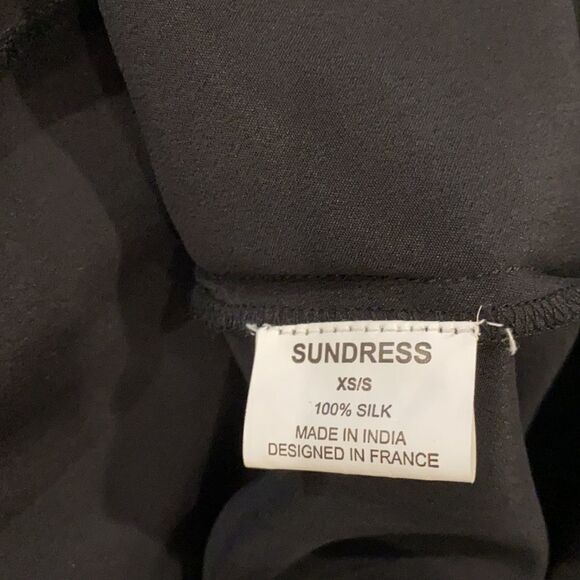 Sundress Nikita 100% silk Tassel Halter Maxi Dress - Picture 9 of 9